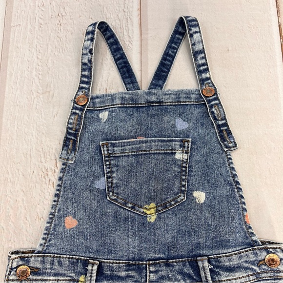 Cat & Jack Denim Overall Shorts, Size Youth SIZE M(7/8) - Picture 3 of 16